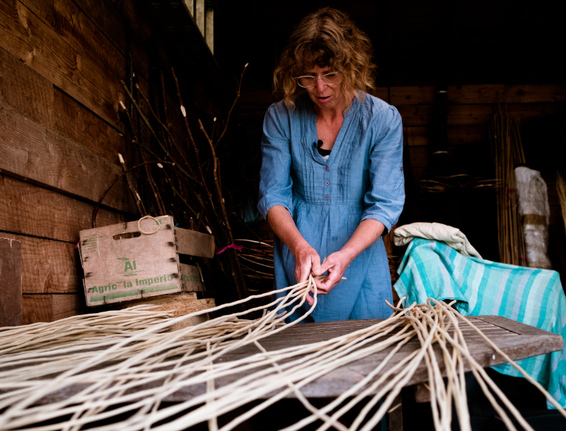 Angela Cole Yorkshire Willow Baskets