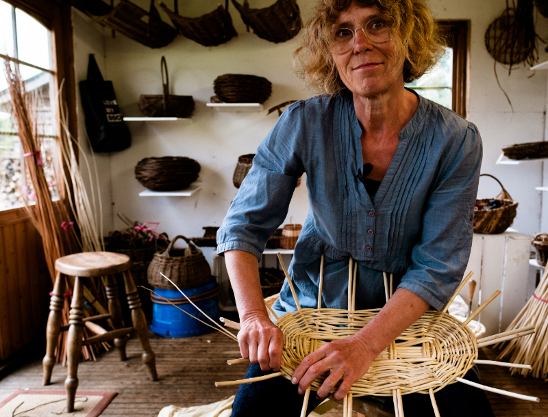 Angela Cole Yorkshire Willow Baskets